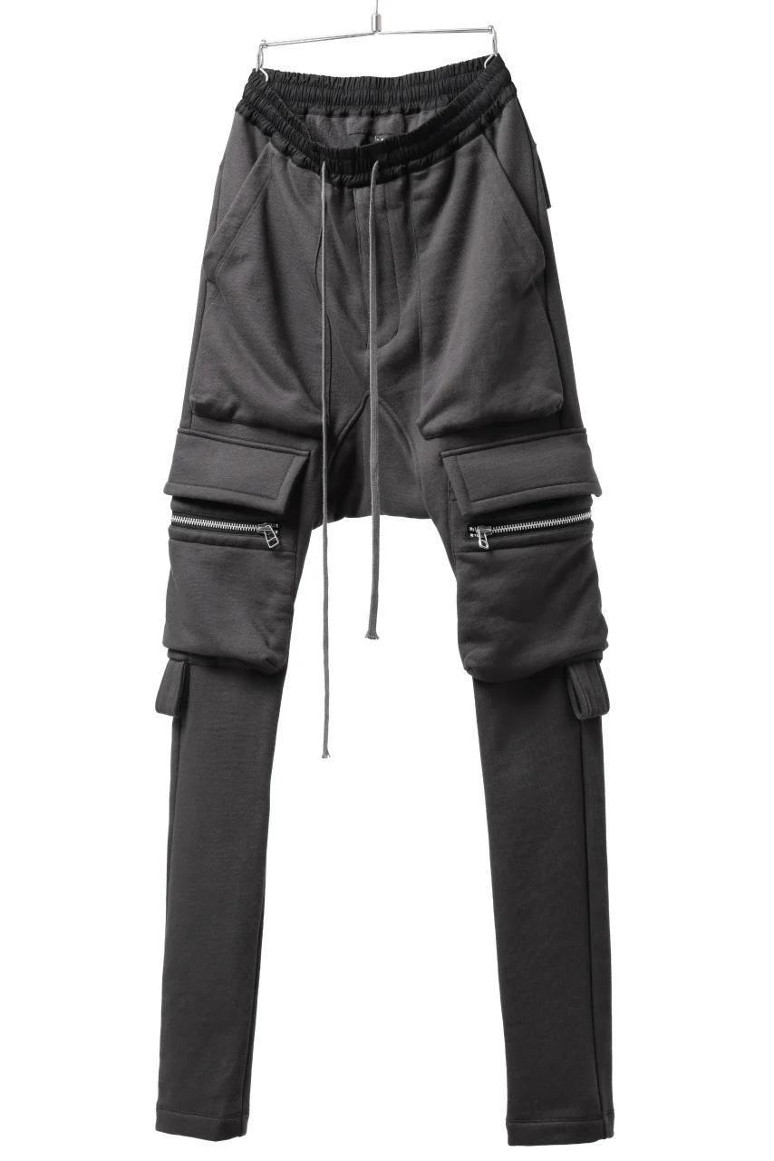 A.F ARTEFACT FLAP ZIP SARROUEL SKINNY PANTS (DARK GREY) - Image 2