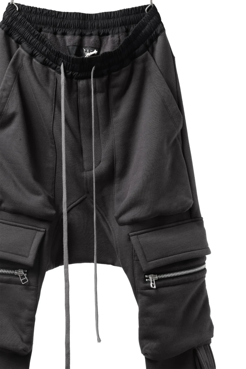 A.F ARTEFACT FLAP ZIP SARROUEL SKINNY PANTS (DARK GREY) - Image 5