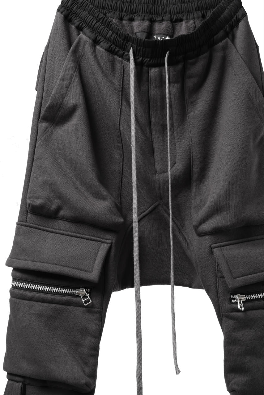 A.F ARTEFACT FLAP ZIP SARROUEL SKINNY PANTS (DARK GREY) - Image 6