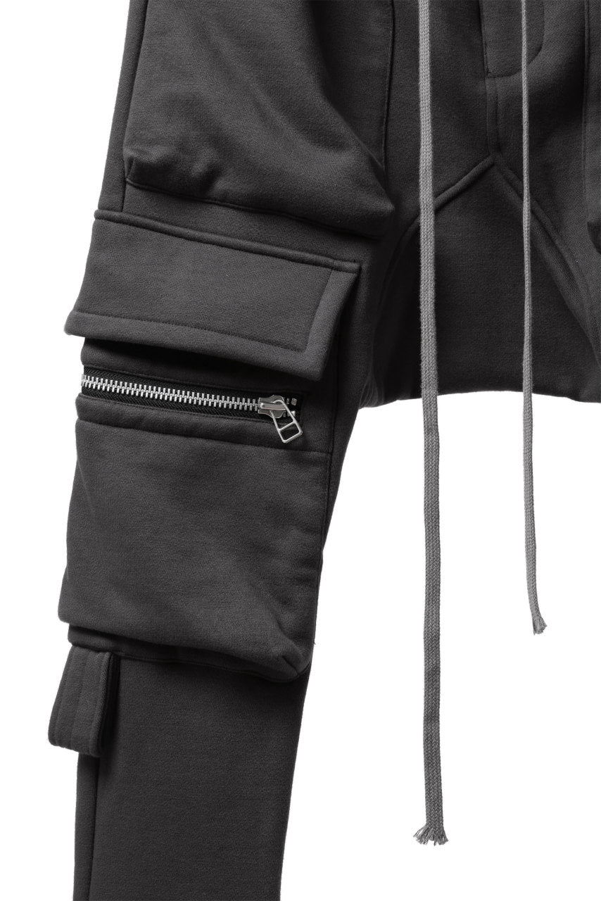 A.F ARTEFACT FLAP ZIP SARROUEL SKINNY PANTS (DARK GREY) - Image 7