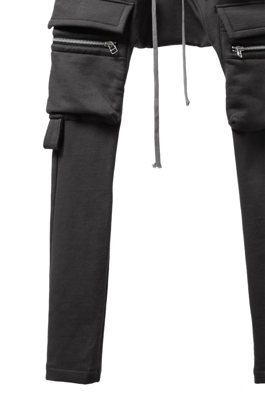A.F ARTEFACT FLAP ZIP SARROUEL SKINNY PANTS (DARK GREY) - Image 8