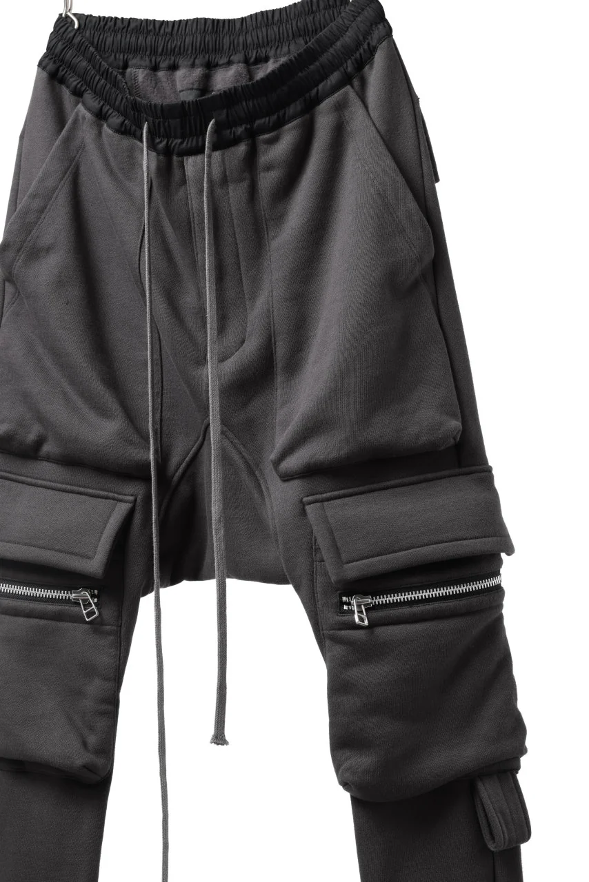 A.F ARTEFACT FLAP ZIP SARROUEL SKINNY PANTS (DARK GREY) - Image 9