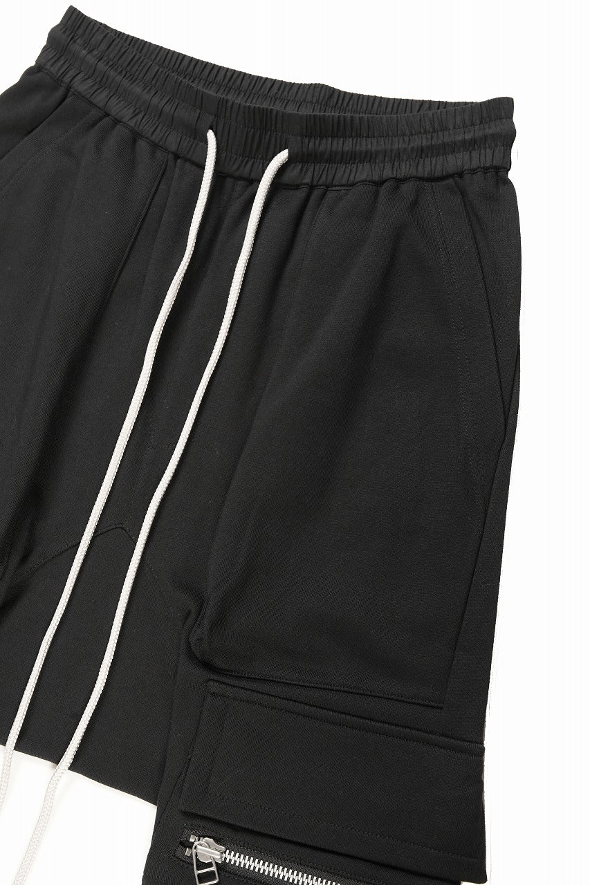 A.F ARTEFACT FLAP ZIP SARROUEL SKINNY SWEAT PANTS (BLACK) - Image 6