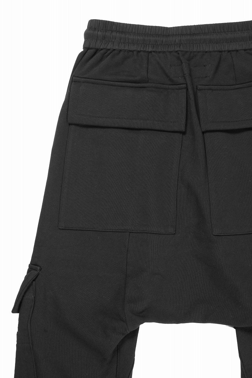 A.F ARTEFACT FLAP ZIP SARROUEL SKINNY SWEAT PANTS (BLACK) - Image 8