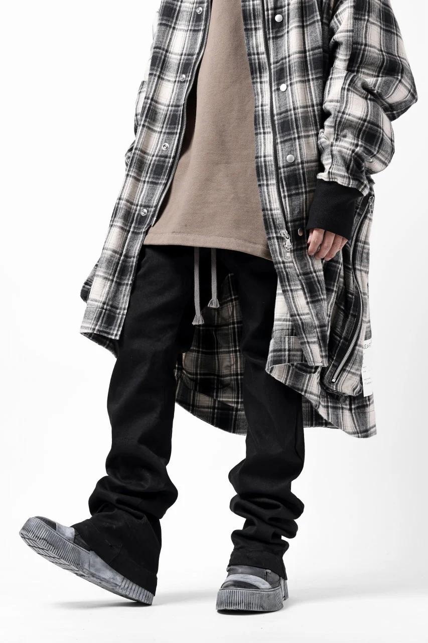 A.F ARTEFACT FLARE LONG PANTS / HI STRETCH DENIM (BLACK) - Image 21
