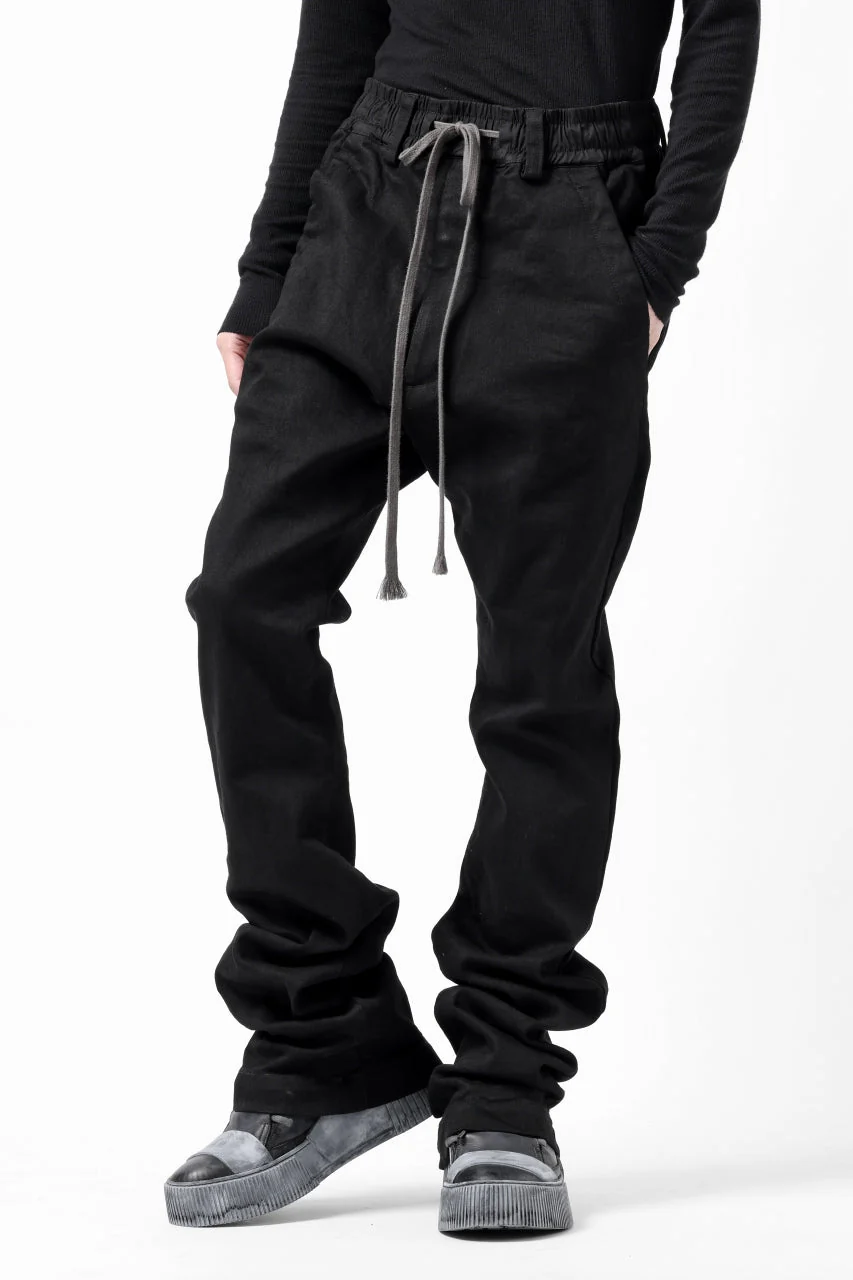 A.F ARTEFACT FLARE LONG PANTS / HI STRETCH DENIM (BLACK) - Image 3