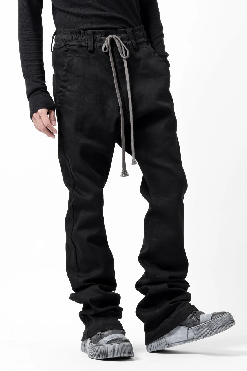 A.F ARTEFACT FLARE LONG PANTS / HI STRETCH DENIM (BLACK) - Image 5