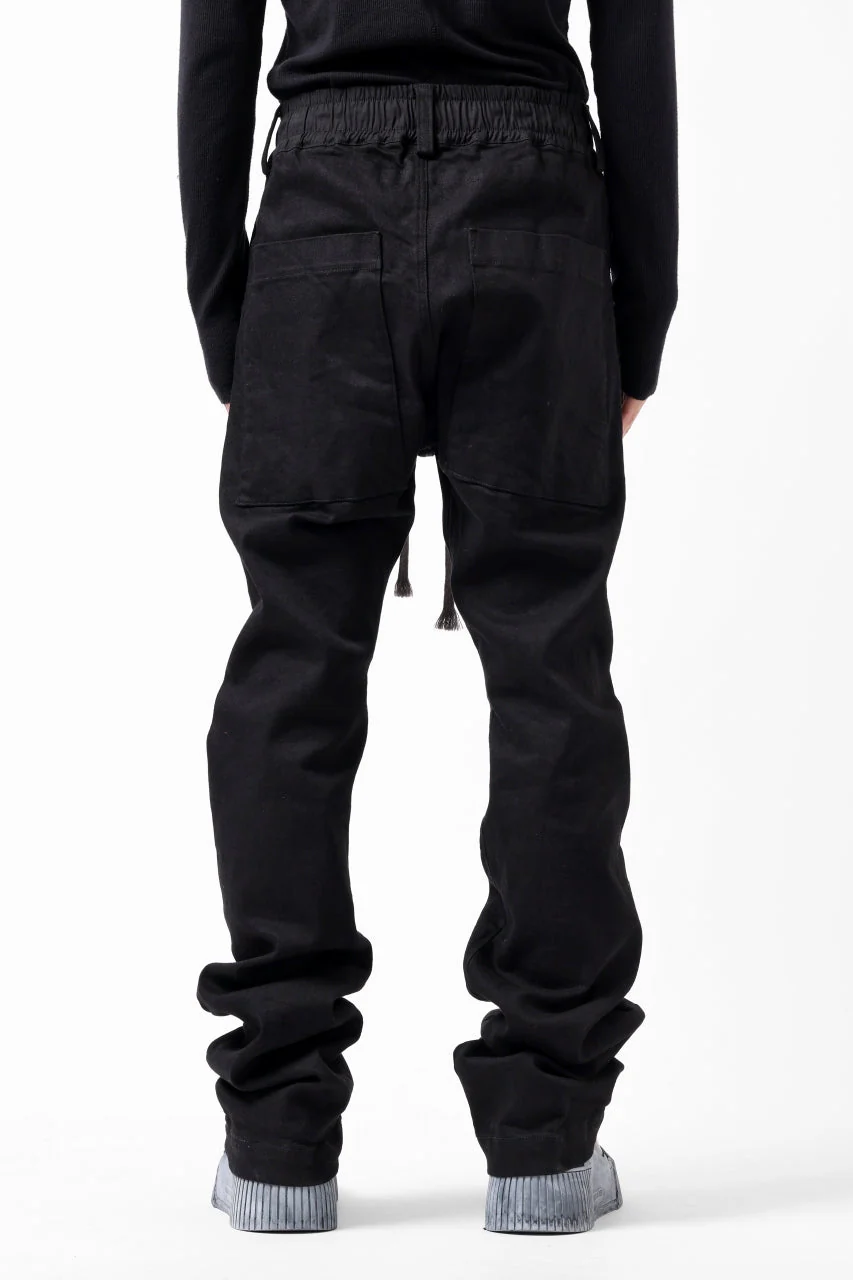 A.F ARTEFACT FLARE LONG PANTS / HI STRETCH DENIM (BLACK) - Image 6