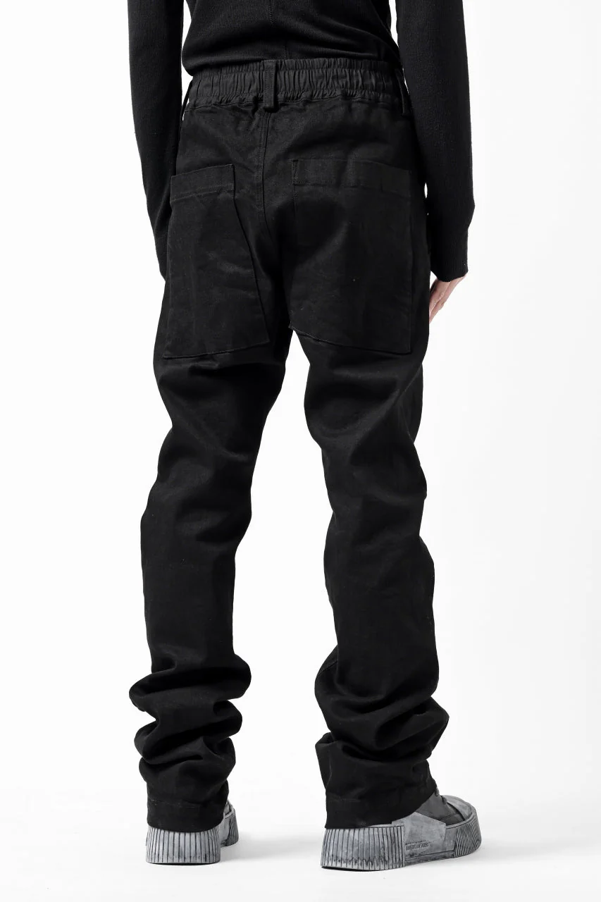 A.F ARTEFACT FLARE LONG PANTS / HI STRETCH DENIM (BLACK) - Image 7