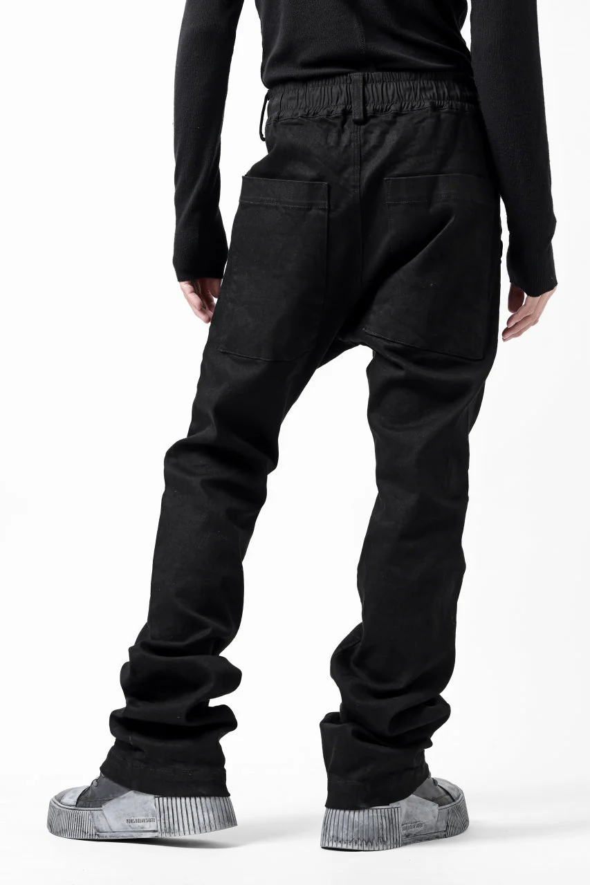 A.F ARTEFACT FLARE LONG PANTS / HI STRETCH DENIM (BLACK) - Image 8