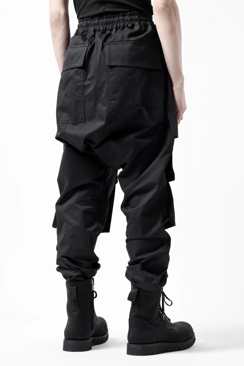 A.F ARTEFACT FRONT ZIP CARGO SARROUEL EASY PANTS (BLACK) - Image 11