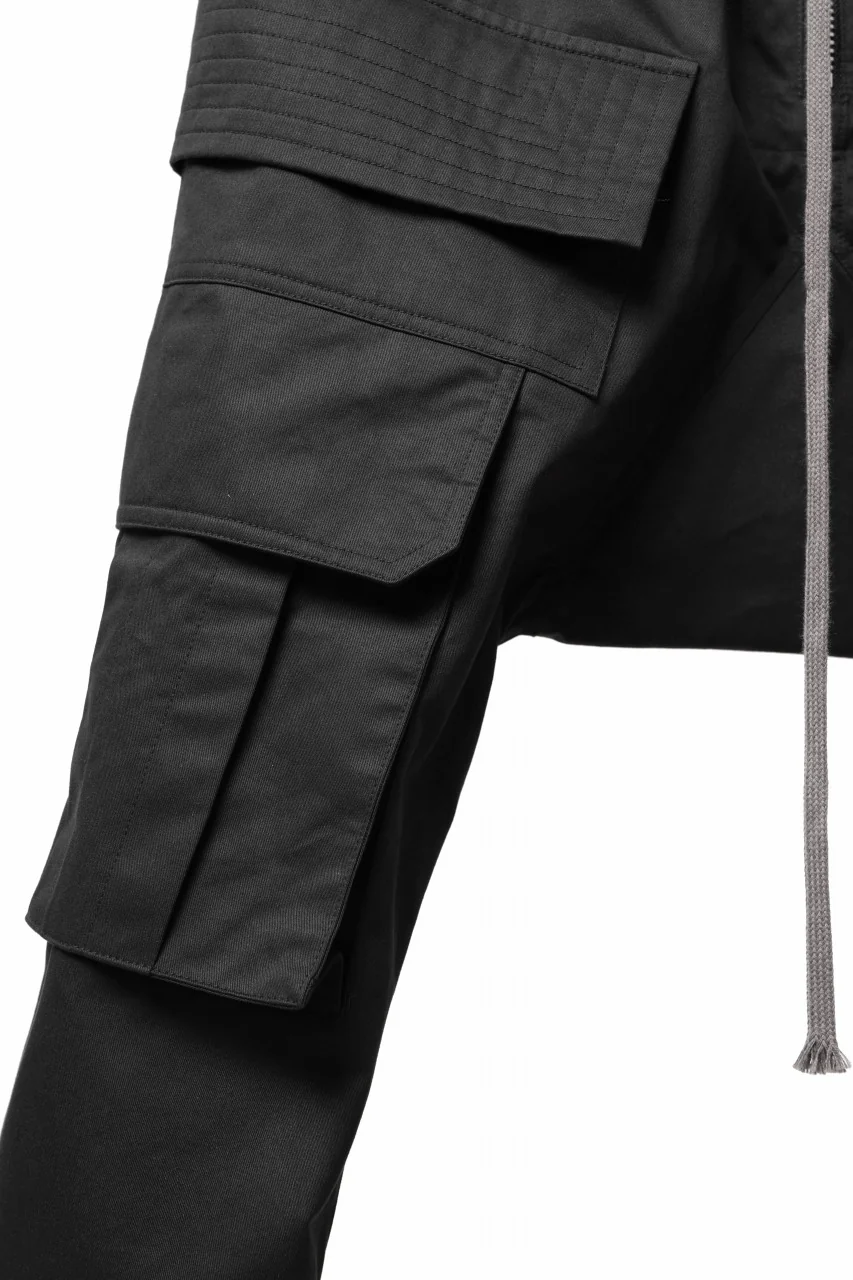 A.F ARTEFACT FRONT ZIP CARGO SARROUEL EASY PANTS (BLACK) - Image 17