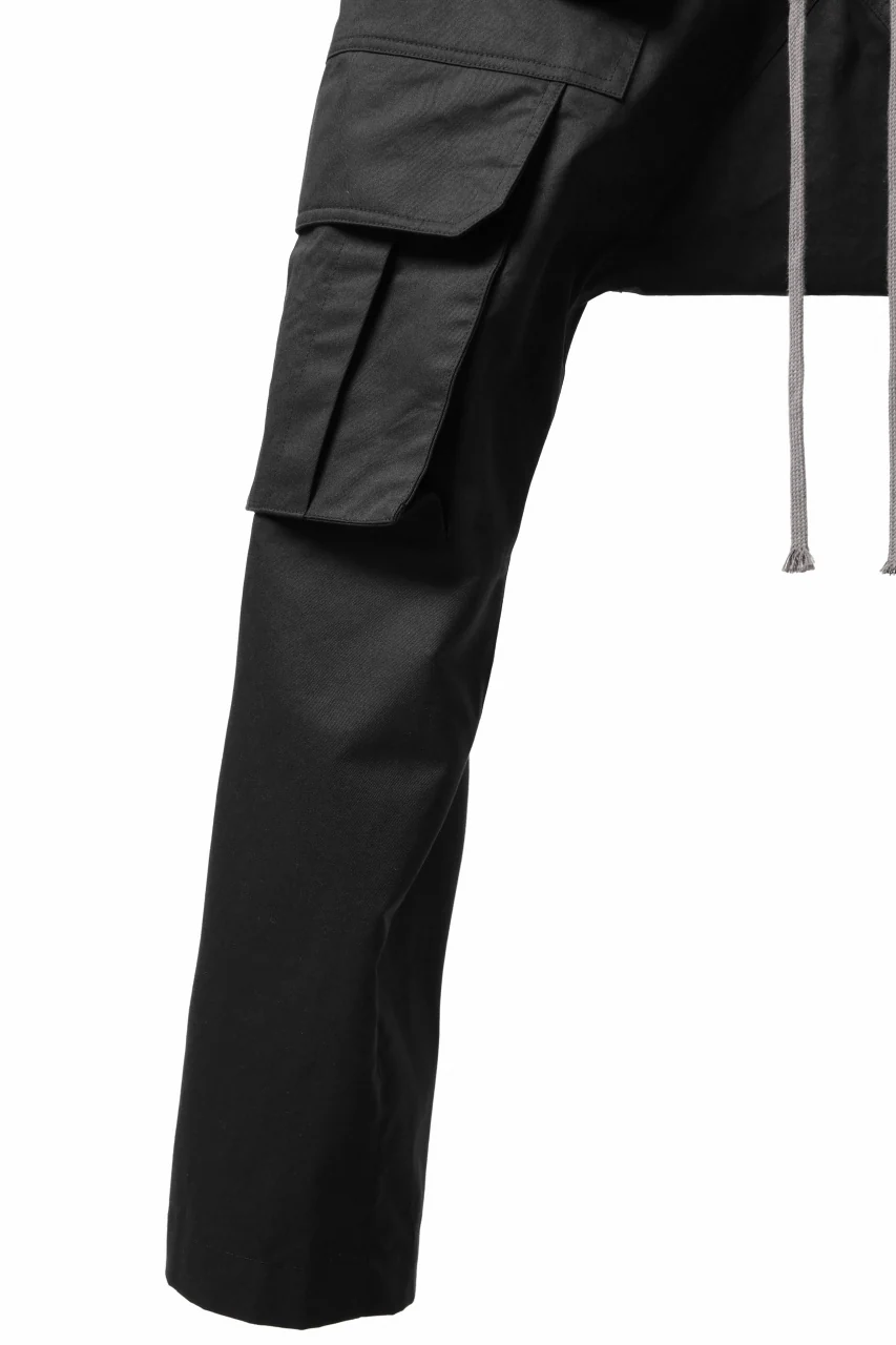 A.F ARTEFACT FRONT ZIP CARGO SARROUEL EASY PANTS (BLACK) - Image 18