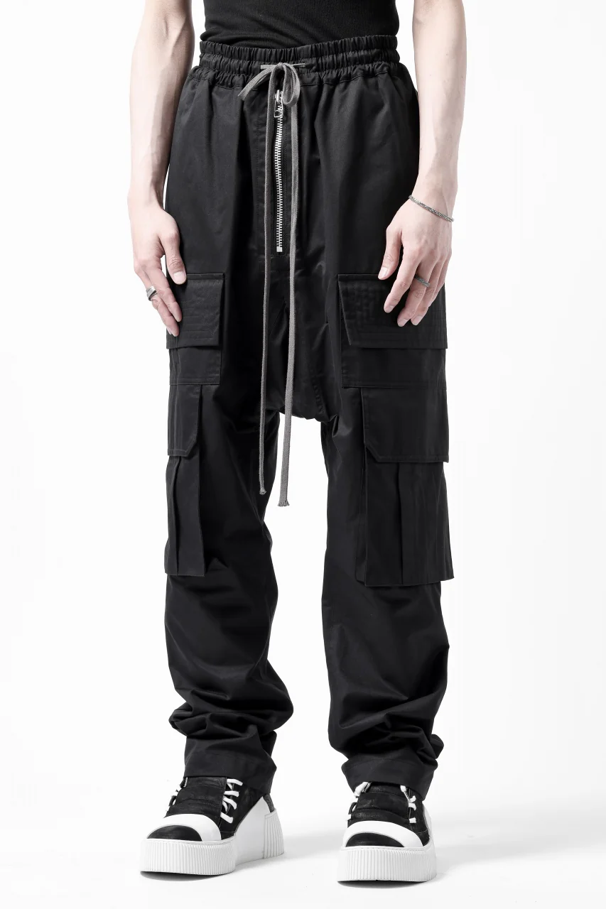 A.F ARTEFACT FRONT ZIP CARGO SARROUEL EASY PANTS (BLACK) - Image 7