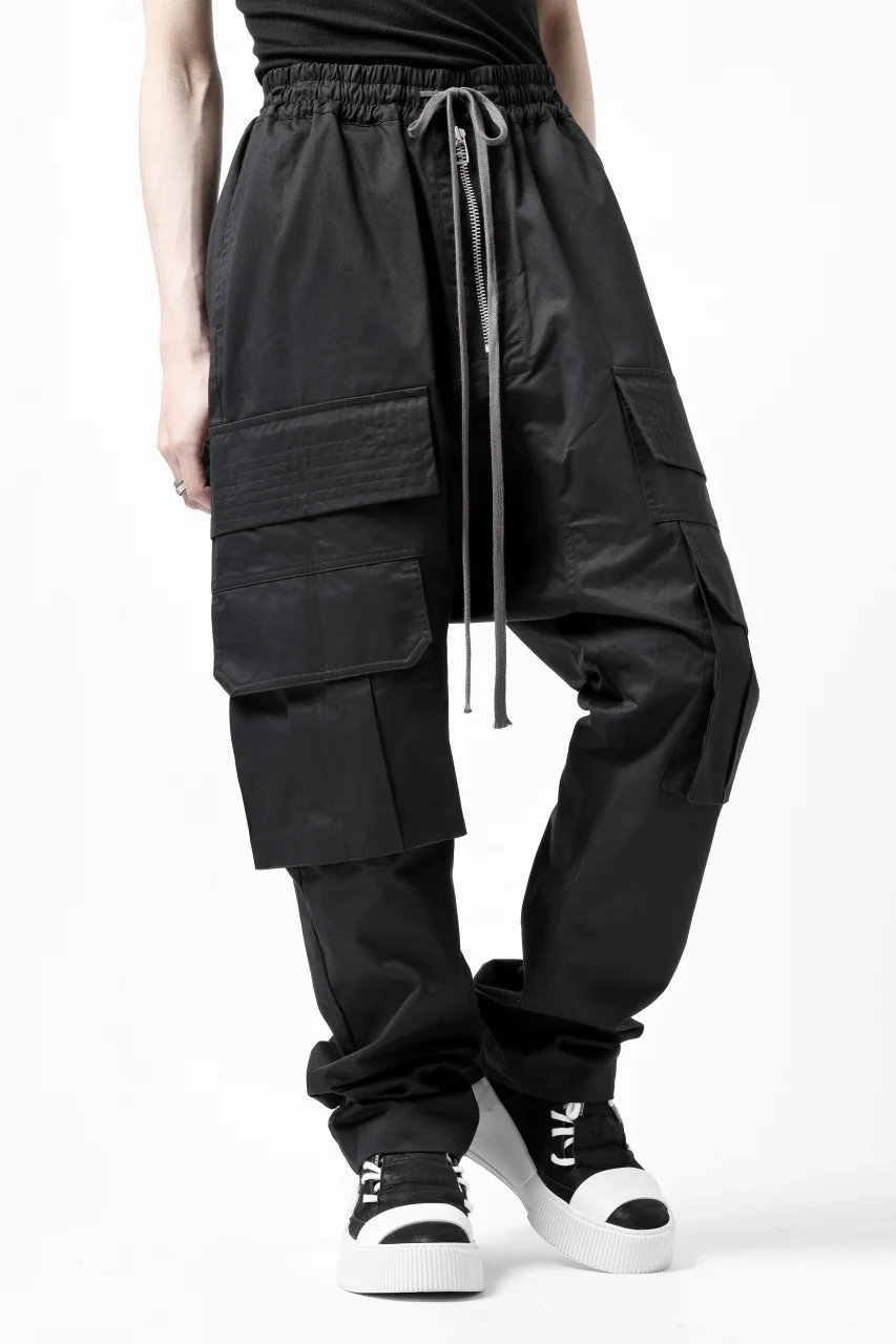 A.F ARTEFACT FRONT ZIP CARGO SARROUEL EASY PANTS (BLACK) - Image 8