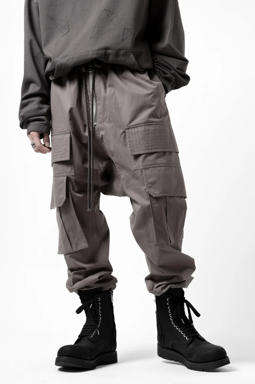 A.F ARTEFACT FRONT ZIP CARGO SARROUEL EASY PANTS (GREY) - Image 13