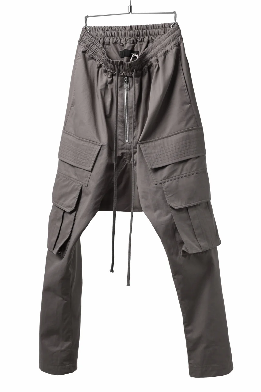 A.F ARTEFACT FRONT ZIP CARGO SARROUEL EASY PANTS (GREY) - Image 14