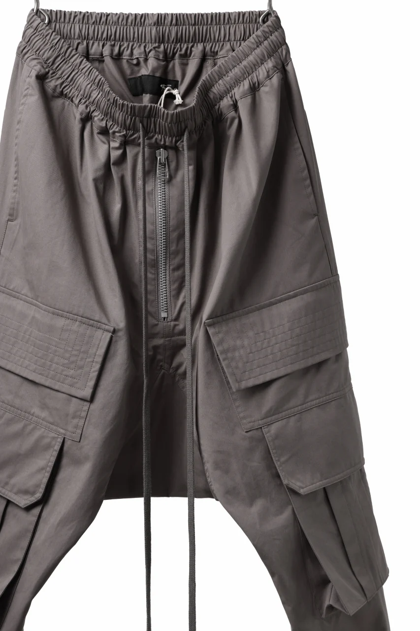 A.F ARTEFACT FRONT ZIP CARGO SARROUEL EASY PANTS (GREY) - Image 16