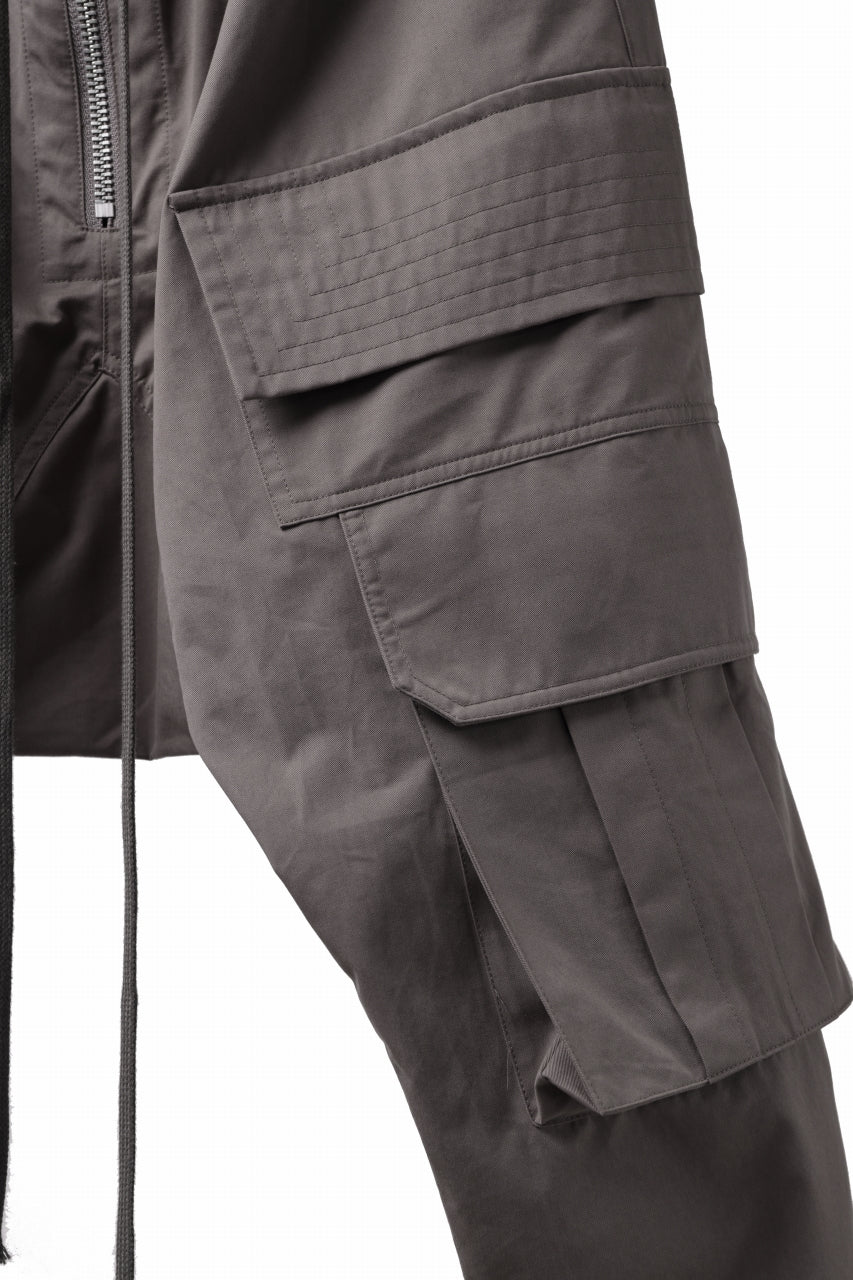 A.F ARTEFACT FRONT ZIP CARGO SARROUEL EASY PANTS (GREY) - Image 19