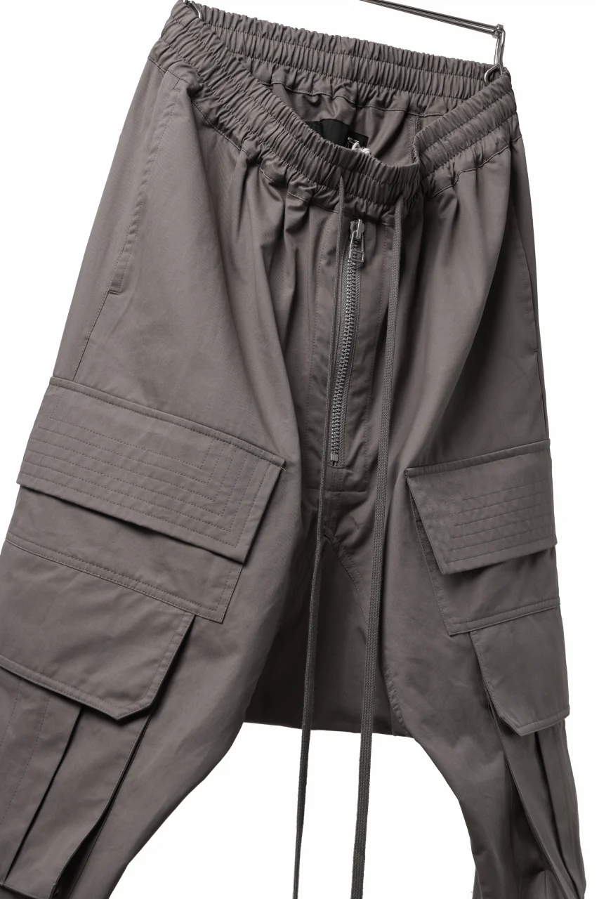 A.F ARTEFACT FRONT ZIP CARGO SARROUEL EASY PANTS (GREY) - Image 21