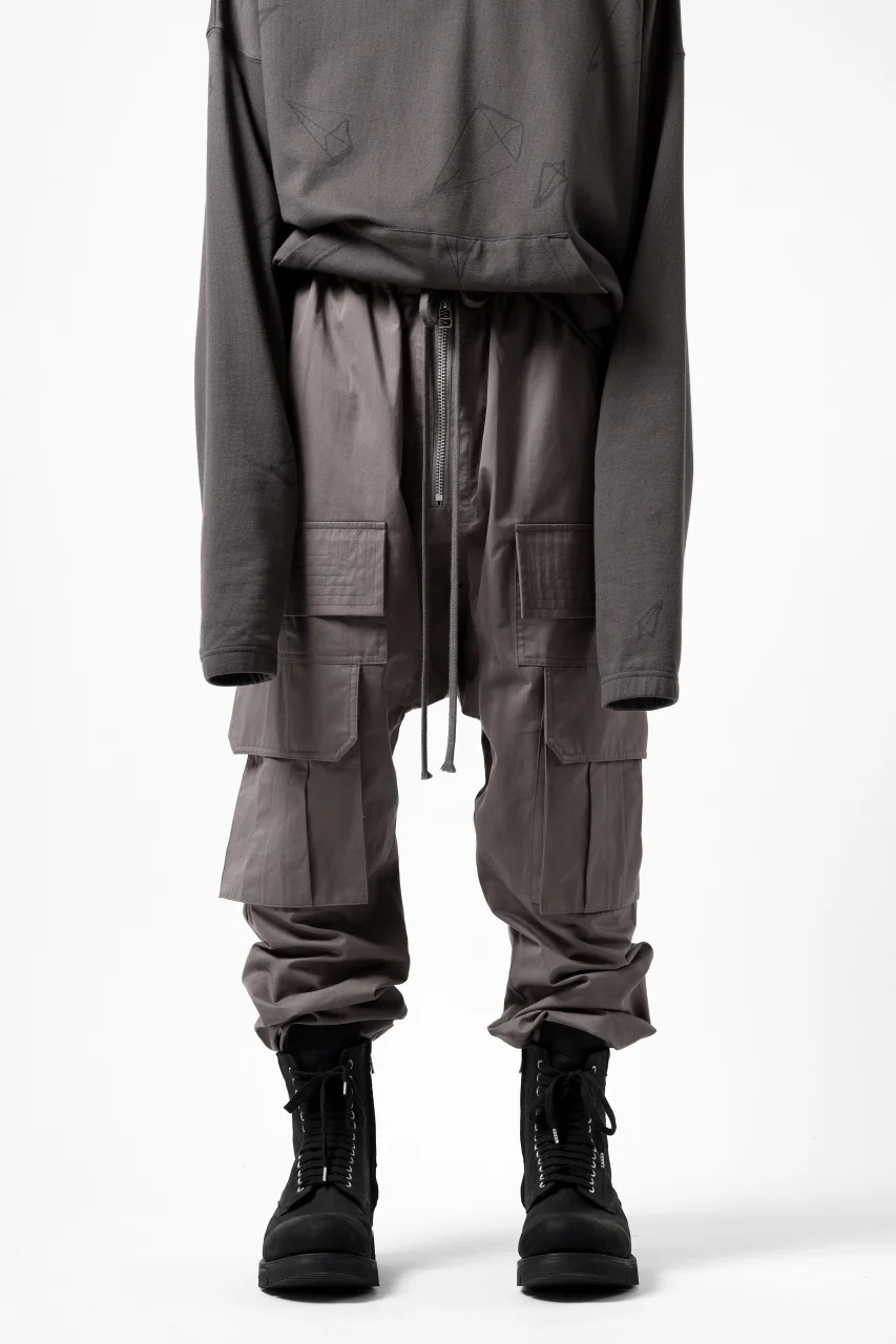A.F ARTEFACT FRONT ZIP CARGO SARROUEL EASY PANTS (GREY) - Image 29