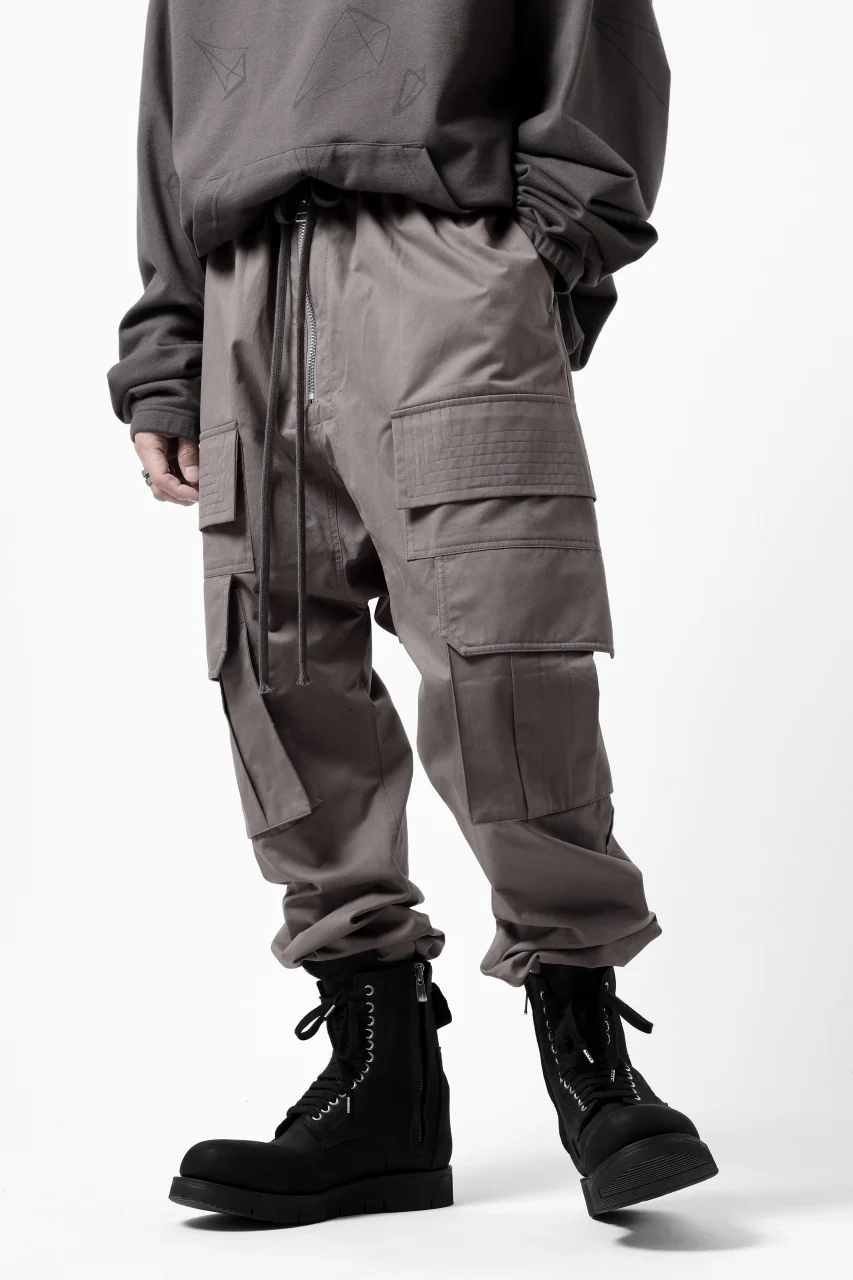 A.F ARTEFACT FRONT ZIP CARGO SARROUEL EASY PANTS (GREY) - Image 30