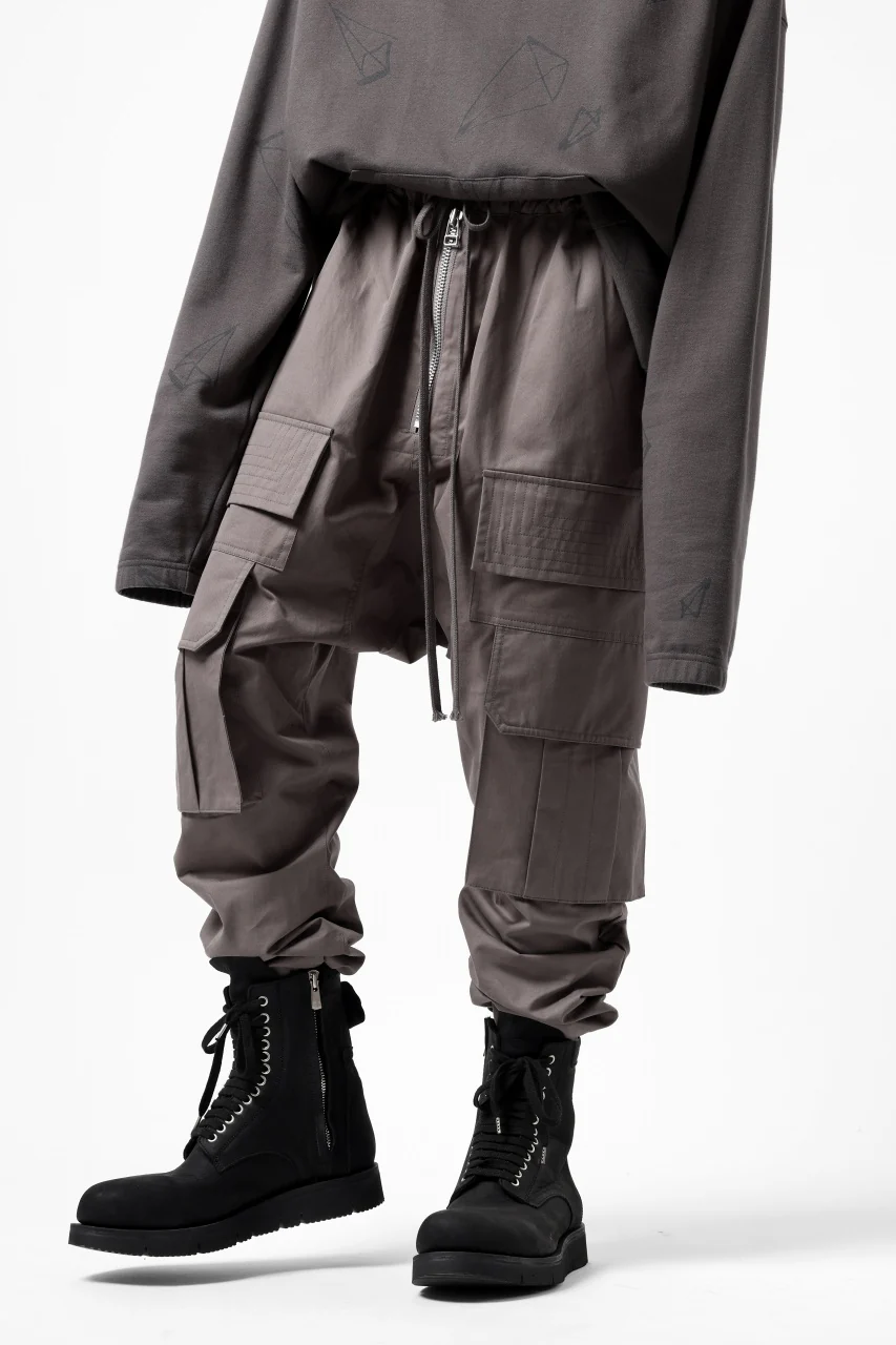 A.F ARTEFACT FRONT ZIP CARGO SARROUEL EASY PANTS (GREY) - Image 32
