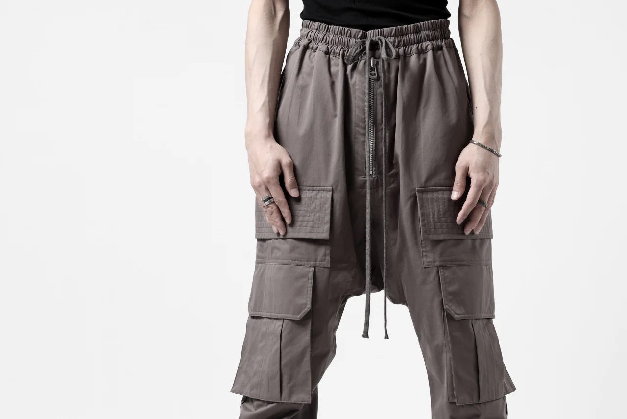 A.F ARTEFACT FRONT ZIP CARGO SARROUEL EASY PANTS (GREY) - Image 40