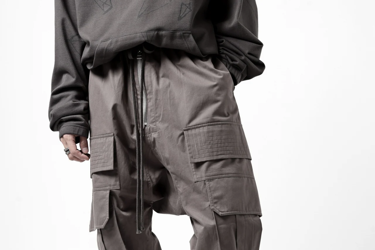 A.F ARTEFACT FRONT ZIP CARGO SARROUEL EASY PANTS (GREY) - Image 41