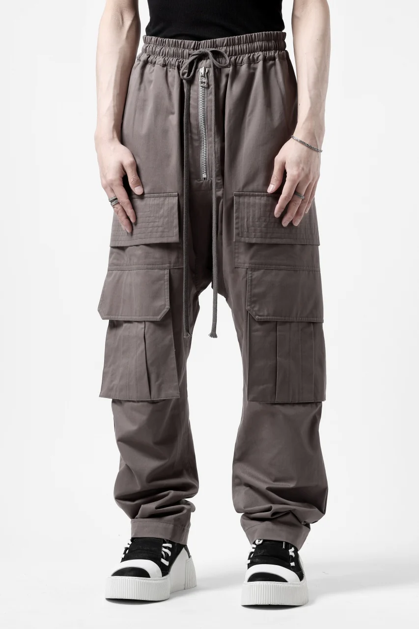 A.F ARTEFACT FRONT ZIP CARGO SARROUEL EASY PANTS (GREY) - Image 5