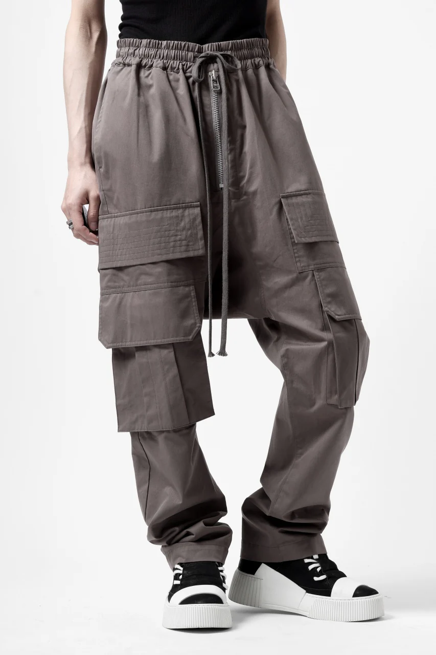 A.F ARTEFACT FRONT ZIP CARGO SARROUEL EASY PANTS (GREY) - Image 7
