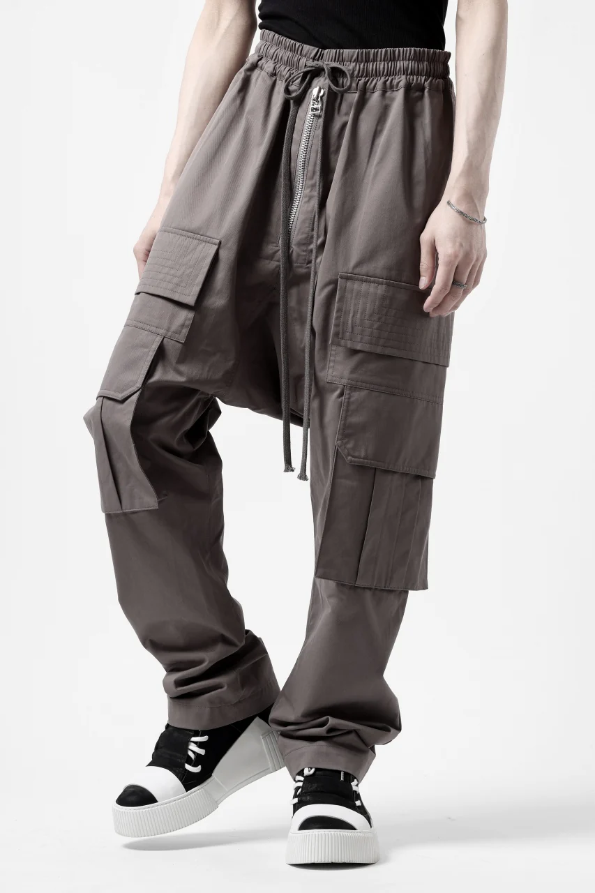A.F ARTEFACT FRONT ZIP CARGO SARROUEL EASY PANTS (GREY) - Image 8