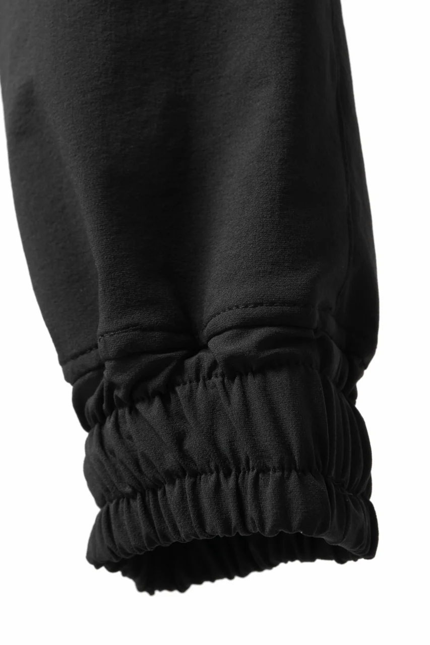 A.F ARTEFACT FRONT ZIP SARROUEL EASY PANTS / STRETCH NYLON (BLACK) - Image 13