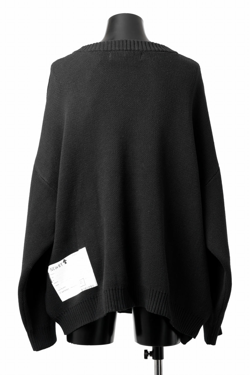 A.F ARTEFACT GEO PATTERN COTTON KNIT CARDIGAN /  (BLACK x BROWN) - Image 11