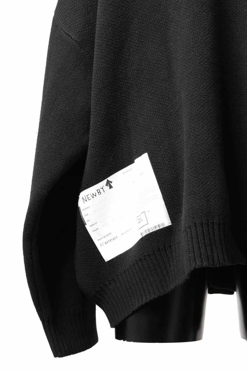 A.F ARTEFACT GEO PATTERN COTTON KNIT CARDIGAN /  (BLACK x BROWN) - Image 17