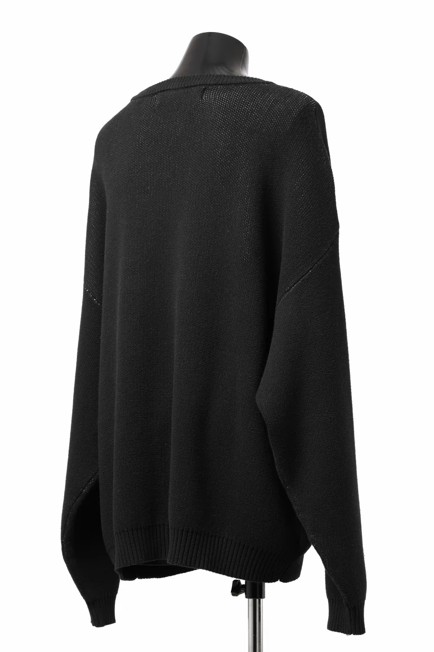 A.F ARTEFACT GEO PATTERN COTTON KNIT TOPS /  (BLACK x BROWN) - Image 21