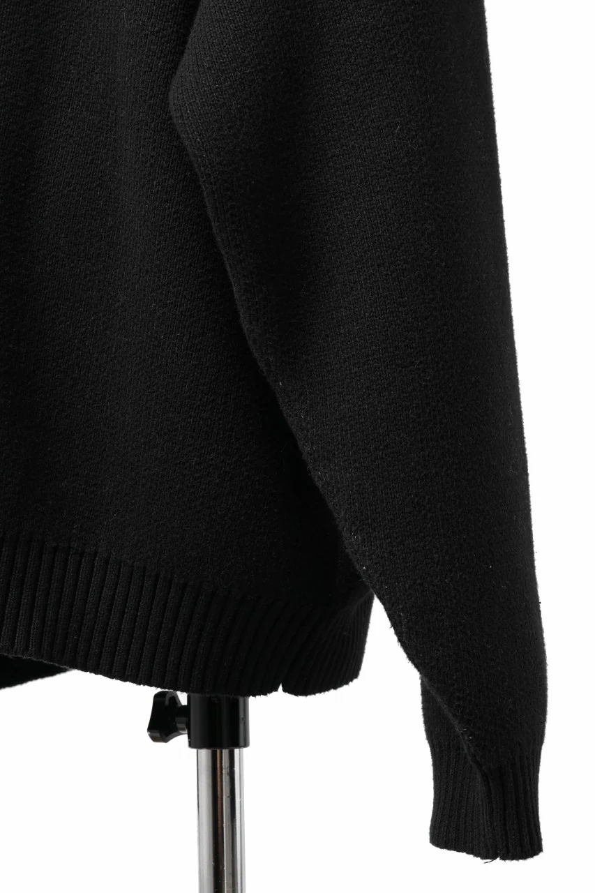 A.F ARTEFACT GEO PATTERN COTTON KNIT TOPS /  (BLACK x BROWN) - Image 30