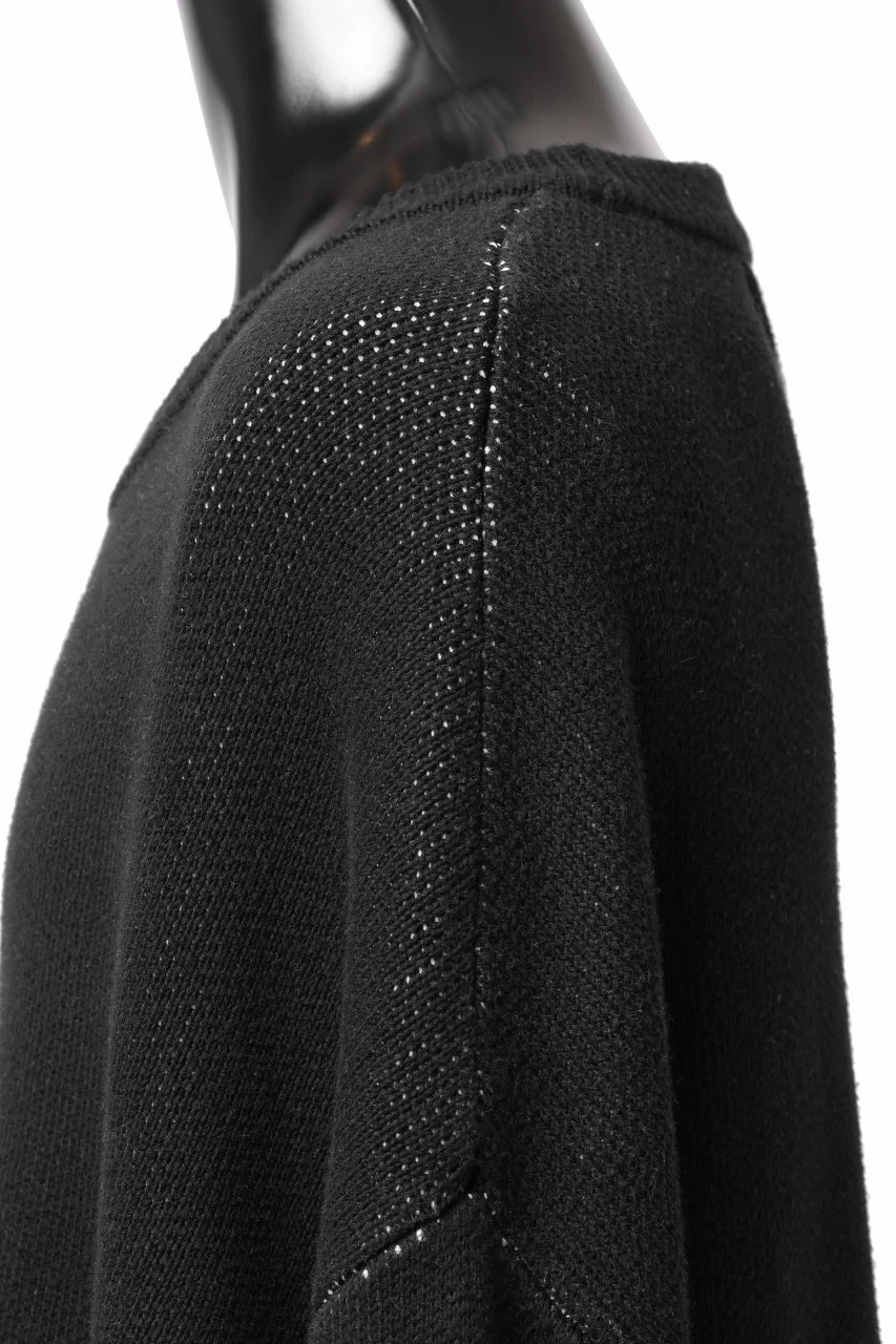 A.F ARTEFACT GEO PATTERN COTTON KNIT TOPS /  (BLACK x IVORY) - Image 28