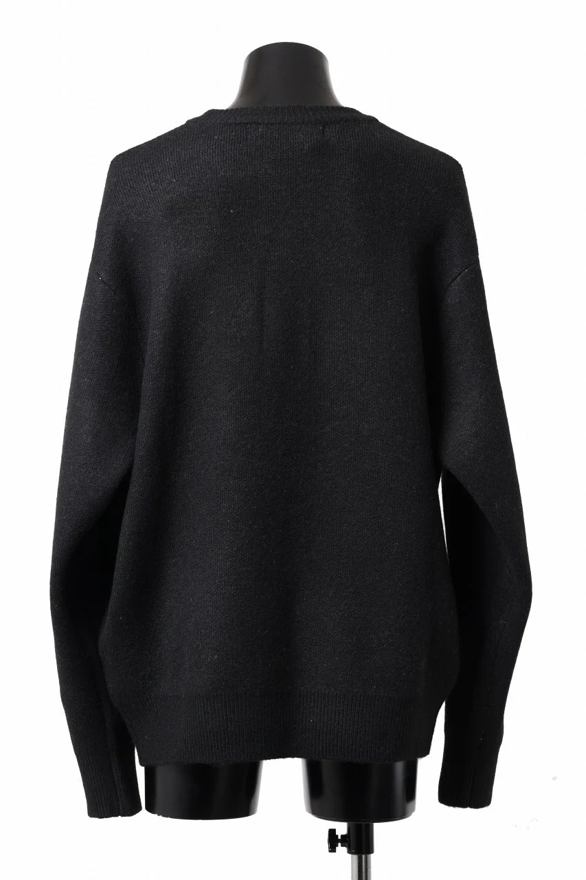A.F ARTEFACT GEO PATTERN KNIT TOPS (BLACK x BEIGE) - Image 16