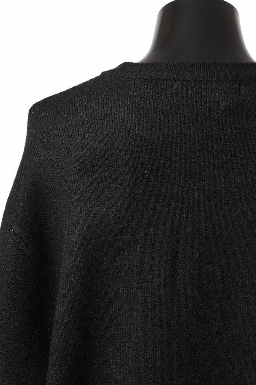 A.F ARTEFACT GEO PATTERN KNIT TOPS (BLACK x BEIGE) - Image 17