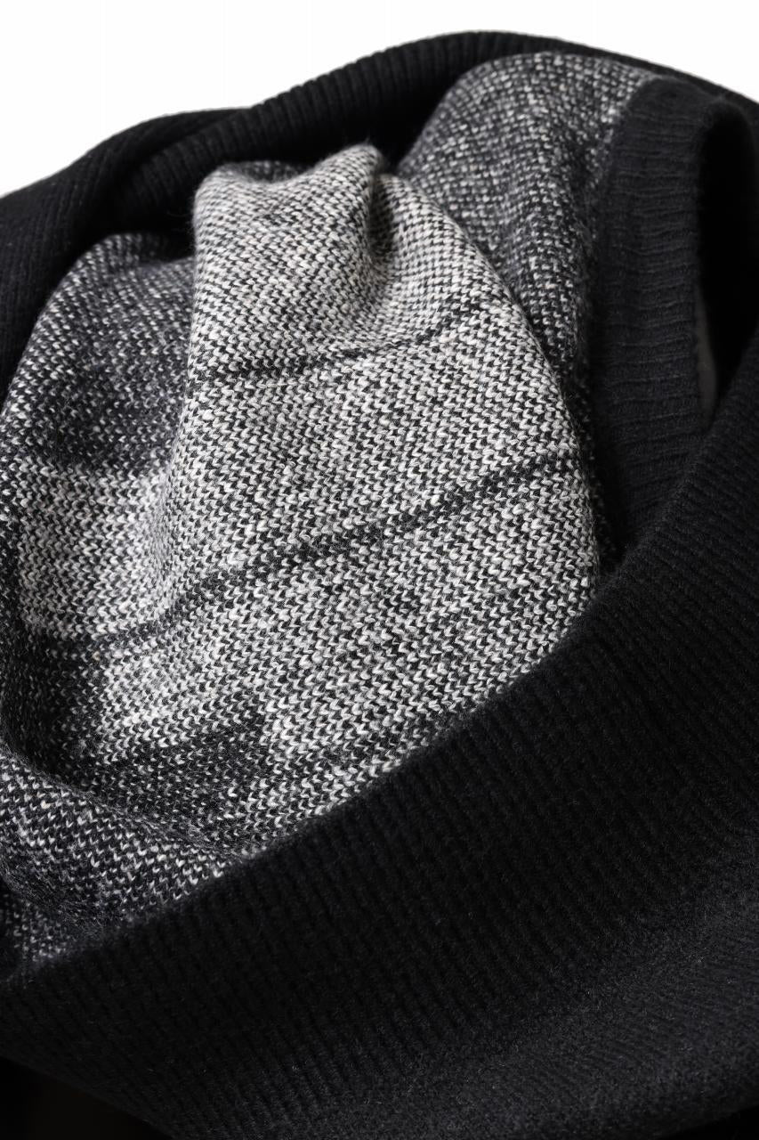 A.F ARTEFACT GEO PATTERN KNIT TOPS (BLACK x BEIGE) - Image 18
