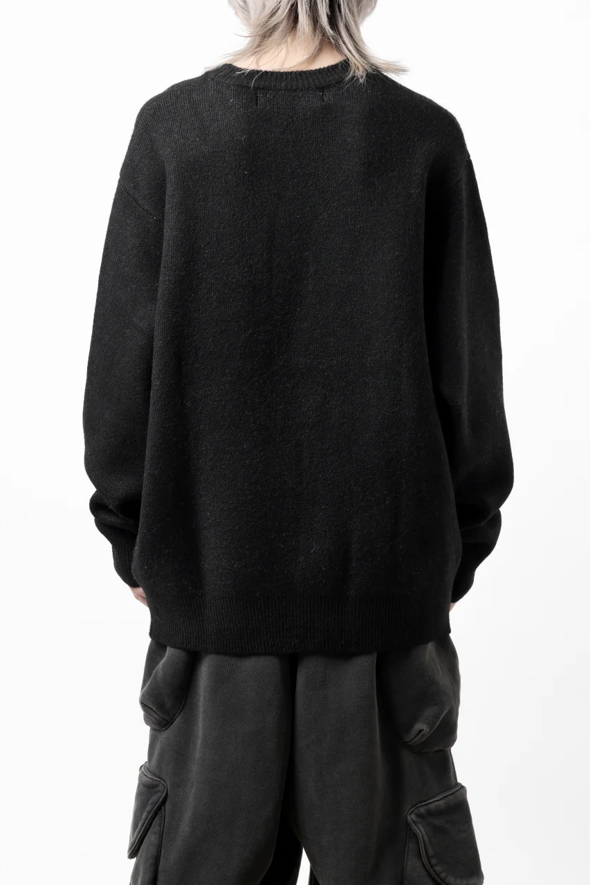 A.F ARTEFACT GEO PATTERN KNIT TOPS (BLACK x BEIGE) - Image 25