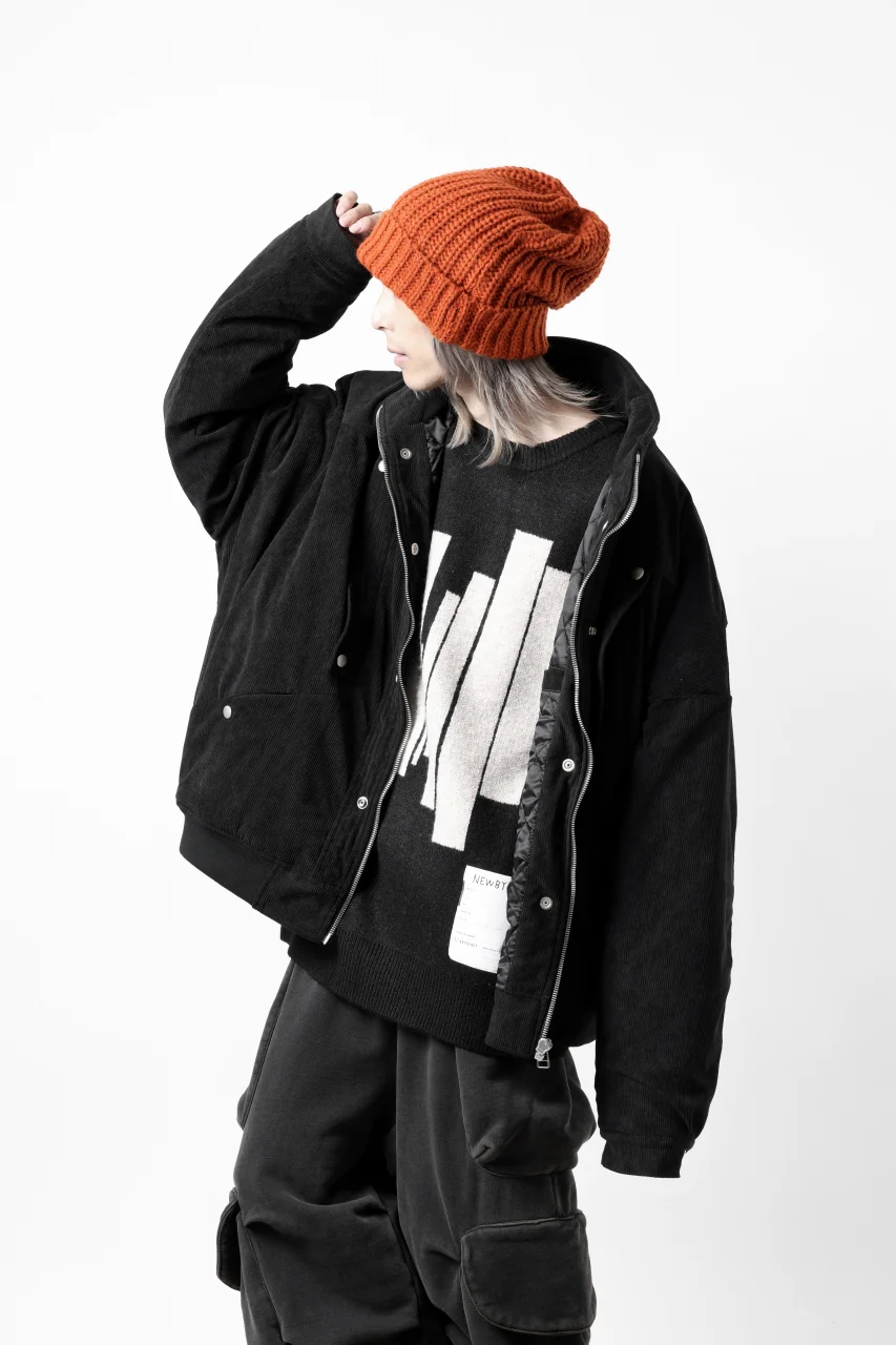 A.F ARTEFACT GEO PATTERN KNIT TOPS (BLACK x BEIGE) - Image 31