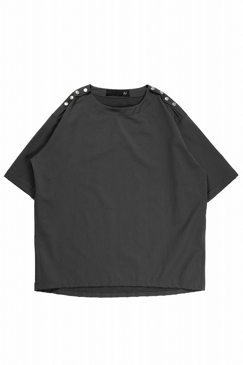 A.F ARTEFACT H/S SNAP PULLOVER / TECH-SMOOTH (GREY)