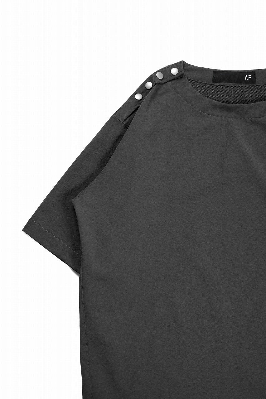 A.F ARTEFACT H/S SNAP PULLOVER / TECH-SMOOTH (GREY) - Image 6