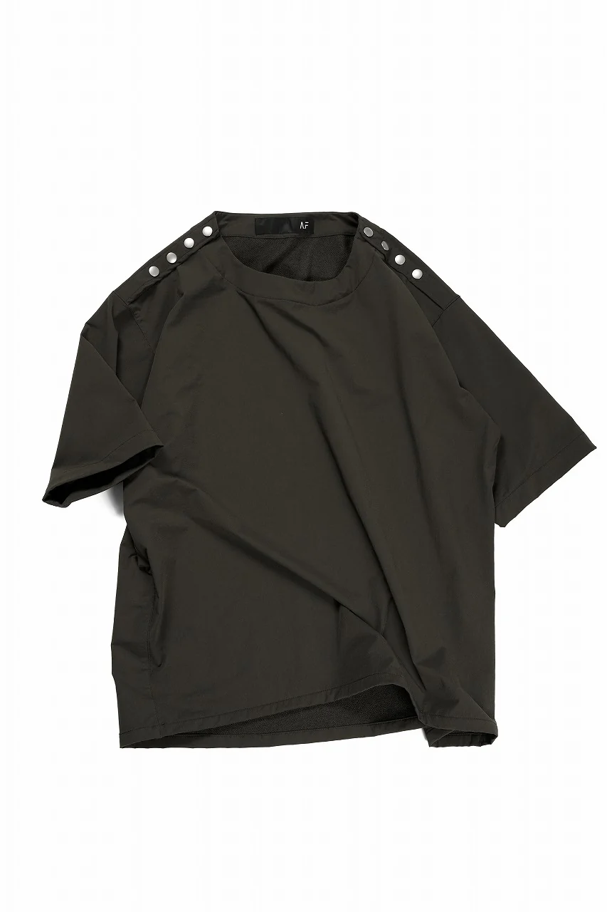 A.F ARTEFACT H/S SNAP PULLOVER / TECH-SMOOTH (KHAKI) - Image 2