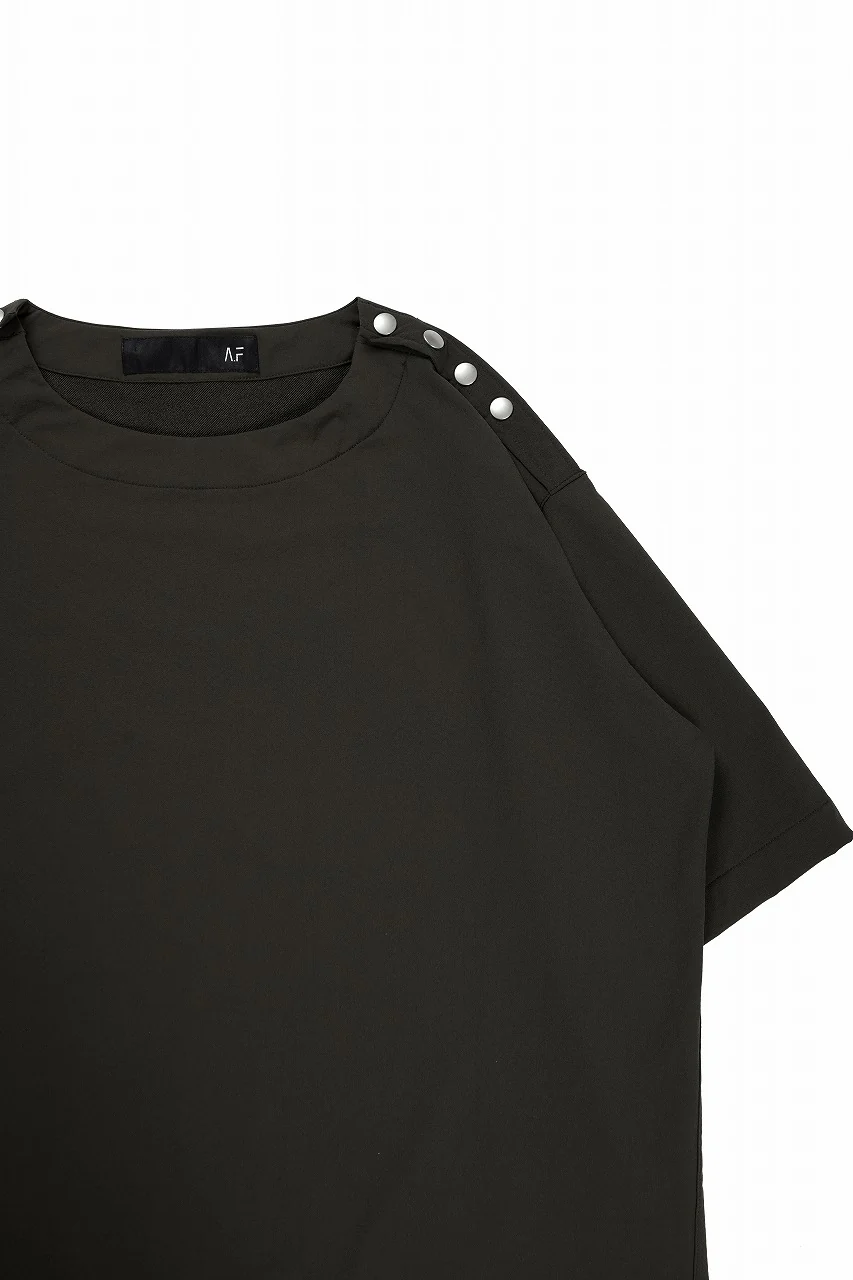 A.F ARTEFACT H/S SNAP PULLOVER / TECH-SMOOTH (KHAKI) - Image 4