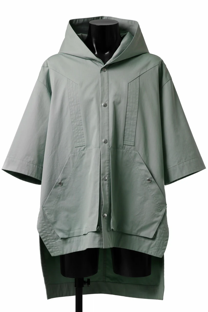 A.F ARTEFACT HALF SLEEVE HOODIE SHIRT (MINT)