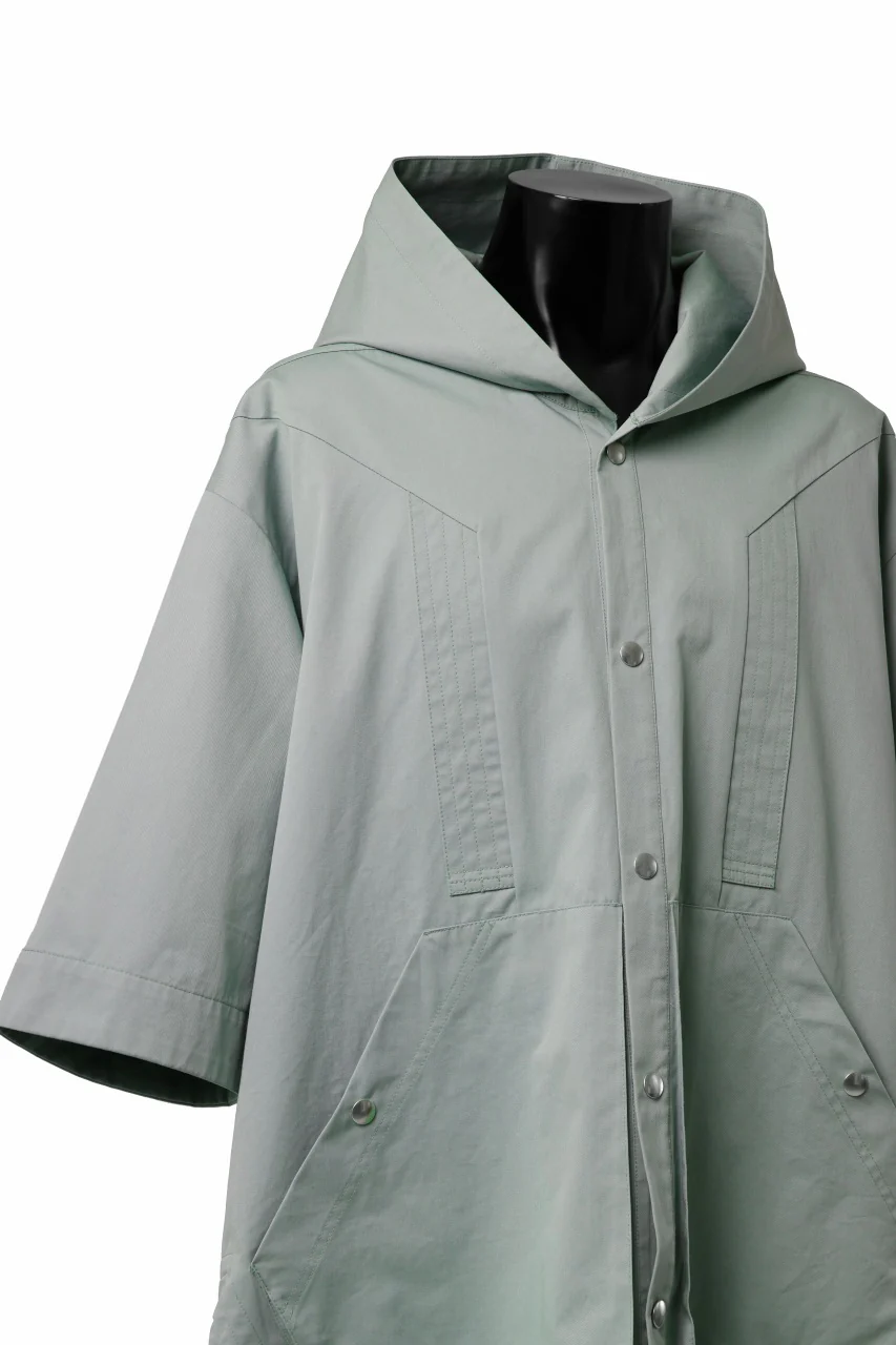 A.F ARTEFACT HALF SLEEVE HOODIE SHIRT (MINT) - Image 10