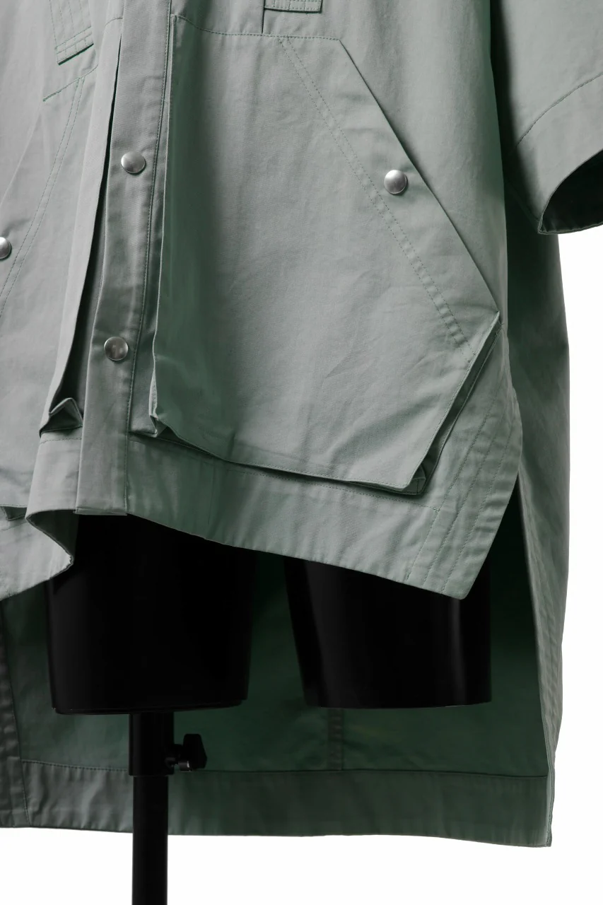 A.F ARTEFACT HALF SLEEVE HOODIE SHIRT (MINT) - Image 12